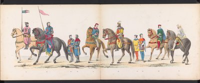 ライデン学生の仮面舞踏会、1865年（プレート12） 1865 年 6 月 6 日にライデン学生団のメンバーが開催した衣装を着た行進。 作： Jan Daniël Cornelis Carel Willem baron de Constant Rebecque