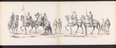 ライデン学生の仮面舞踏会、1865年（プレート14） 1865 年 6 月 6 日にライデン学生団のメンバーが開催した衣装を着た行進。 作： Jan Daniël Cornelis Carel Willem baron de Constant Rebecque