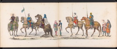 ライデン学生の仮面舞踏会、1865年（プレート14） 1865 年 6 月 6 日にライデン学生団のメンバーが開催した衣装を着た行進。 作： Jan Daniël Cornelis Carel Willem baron de Constant Rebecque