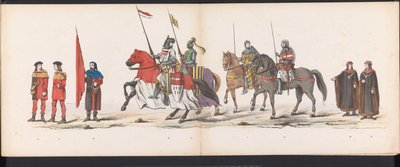 ライデン学生の仮面舞踏会、1865年（プレート2） 1865 年 6 月 6 日にライデン学生団のメンバーが開催した衣装を着た行進。 作： Jan Daniël Cornelis Carel Willem baron de Constant Rebecque