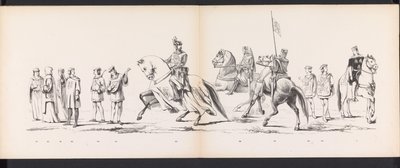ライデン学生のマスカレード、1865年（プレート8） 1865 年 6 月 6 日にライデン学生団のメンバーが開催した衣装を着た行進。 作： Jan Daniël Cornelis Carel Willem baron de Constant Rebecque