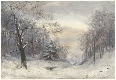 冬の風景 作： Jan Daniël Cornelis Carel Willem baron de Constant Rebecque