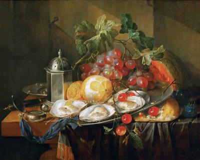 バロック：朝食の静物画 by Heem, Jan Davidsz. de (1606-1684) 作： Jan Davidsz de Heem
