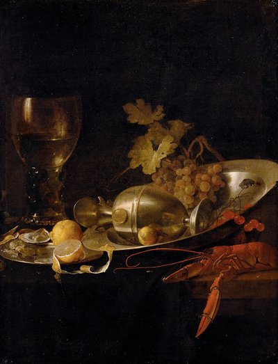 朝食の静物 作： Jan Davidsz. de Heem