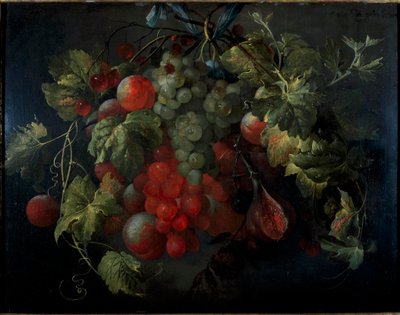 オランダ語：果実のフェストゥーン 作： Jan Davidsz. de Heem
