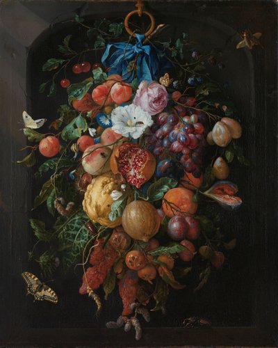 果物と花のフェストゥーン 果物と花のフェストゥーン 作： Jan Davidsz de Heem
