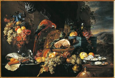 静物（油彩・キャンバス 作： Jan Davidsz de Heem