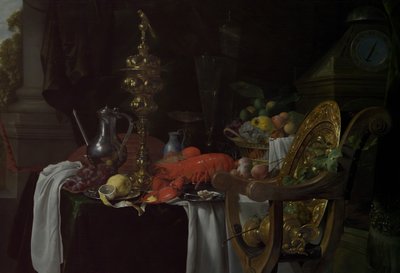 静物：宴会シーン、おそらく約。 1640-41。 作： Jan Davidsz de Heem