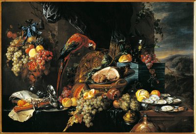 Jan Davidsz deHeemによる静物画 作： Jan Davidsz de Heem