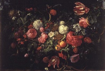 花と果実の静物画 作： Jan Davidsz de Heem