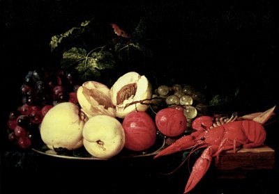 ロブスターと果物の静物 作： Jan Davidsz de Heem
