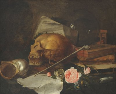頭蓋骨のある静物 1650年頃 油彩・カンヴァス 作： Jan Davidsz. de Heem