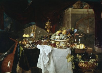 静物（油彩・キャンバス 作： Jan Davidsz de Heem