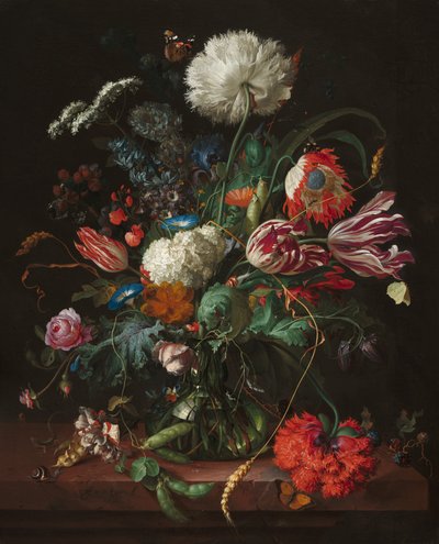 花の花瓶 1660年頃 作： Jan Davidsz de Heem