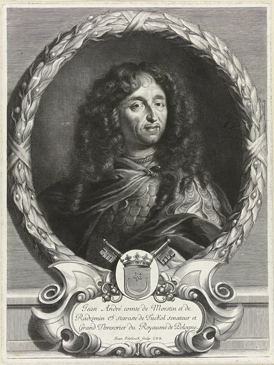 詩人Jan Andrzej Morsztynの肖像 1621-1693年 1670年代 作： Jan Edelinck