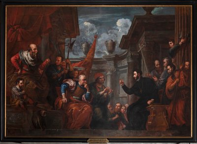 日本の天皇と争う聖フランシスコ・ザビエル 作： Jan Erasmus Quellinus