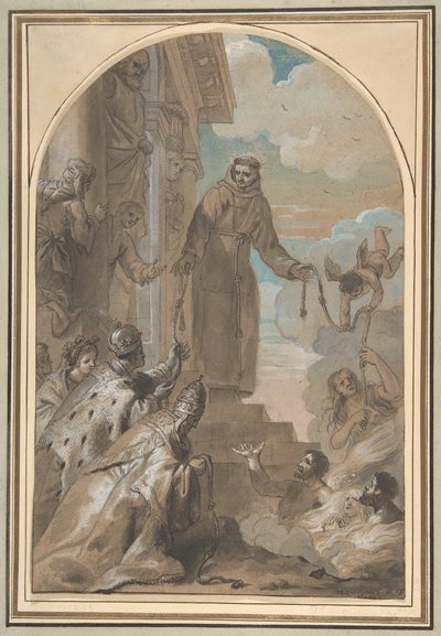 1667年、フランシスカンのコードの配布。 作： Jan Erasmus Quellinus