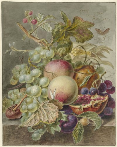 果物のある静物 作： Jan Evert Morel (I)