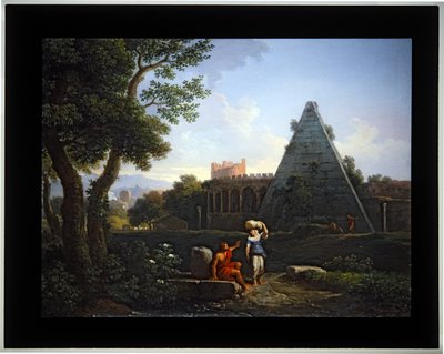 カプリチオ4点セット；（3）セスティウスのピラミッド（キャンバス） 作： Jan Frans van (1662 1749) Bloemen