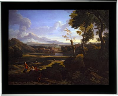 二つの風景、未定（キャンバス） 作： Jan Frans van (1662 1749) Bloemen