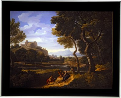 二つの風景、未定（キャンバス） 作： Jan Frans van (1662 1749) Bloemen
