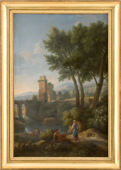 橋の風景 作： Jan Frans van Bloemen