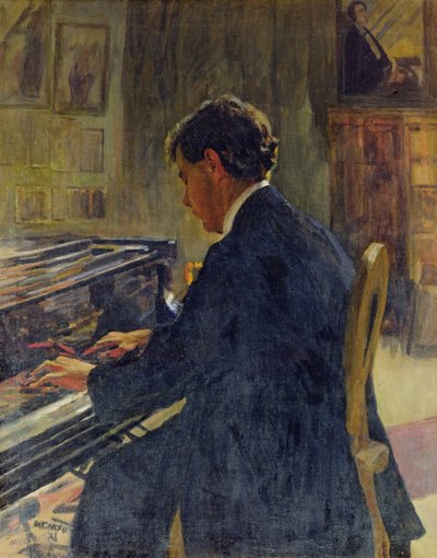 ジョセフホフマンの肖像、1912年 作： Jan Franzevich Cioglinsky