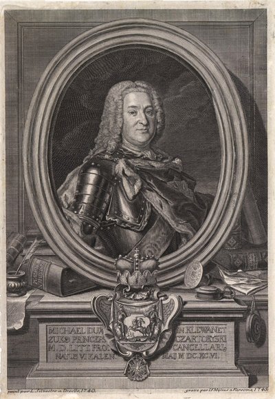 ミハエル王子の肖像フレデリク・チャルトリスキ1696-1775、18世紀半ば。 作： Jan Fryderyk Mylius