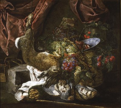 ゲームと果物のある静物、1641-61 作： Jan Fyt