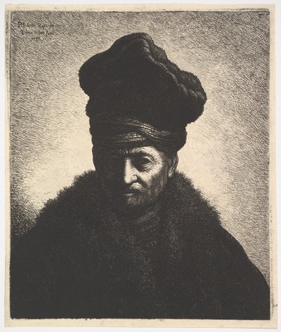 レンブラント後の男の肖像、1633年。 作： Jan Georg van Vliet