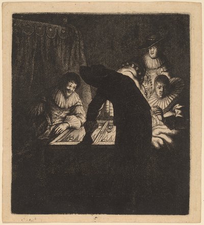 バックギャモンプレーヤー、c。 1630年。 作： Jan Georg van Vliet