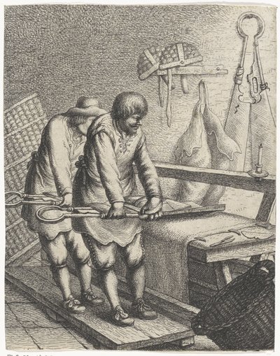 布せん断機 職業（シリーズタイトル） 作： Jan Gillisz. van Vliet