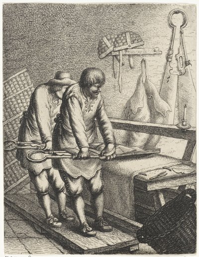 布せん断機 職業（シリーズタイトル） 作： Jan Gillisz. van Vliet