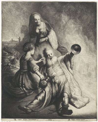 ロトと娘たち 作： Jan Gillisz. van Vliet