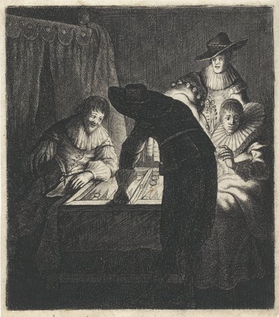 Candlelight の Tric-trac Players トリックトラックスペラー 作： Jan Gillisz. van Vliet