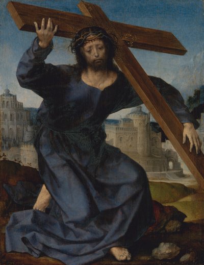 十字架を運ぶキリスト、ca。 1520-25。 作： Jan Gossaert