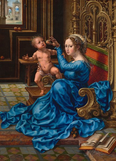 マドンナと子供、1532年頃 作： Jan Gossaert