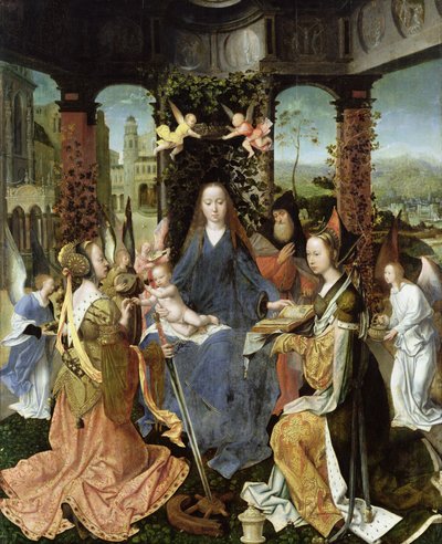 マドンナと子供とメリーマグダレン、セントキャサリン 作： Jan Gossaert