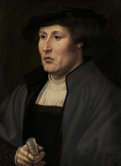 男の肖像、ca。 1520-1525。 作： Jan Gossaert