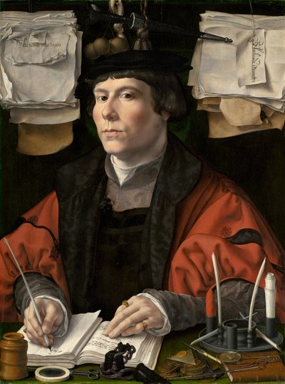 商人の肖像」1530年頃 作： Jan Gossaert