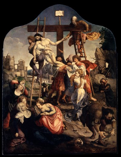 十字架からの降下、c1520。 作： Jan Gossaert