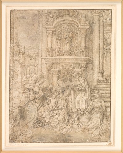 聖カタリナの神秘的な結婚 作： Jan Gossaert