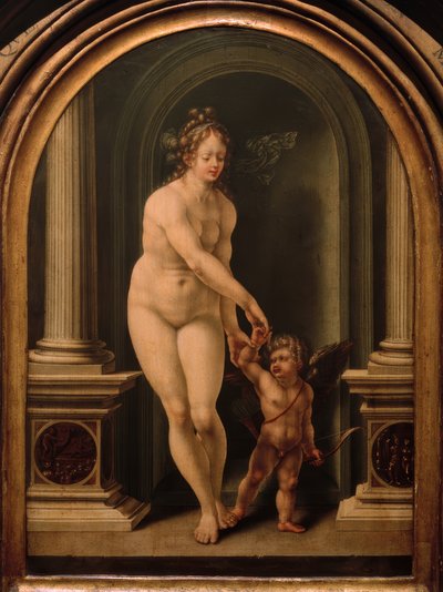 ビーナスとキューピッド 作： Jan Gossaert