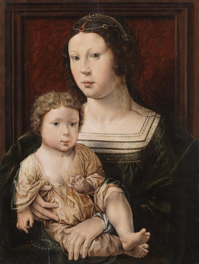 聖母子（アンナフォンベルゲンとその息子）1521 作： Jan Gossaert