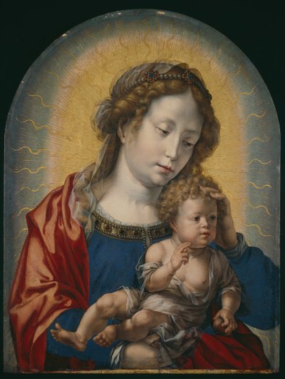 聖母子像、1520年頃 作： Jan Gossaert