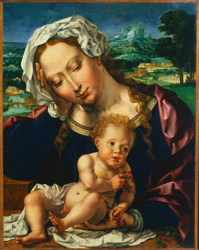風景の中の聖母子1531年。 作： Jan Gossaert