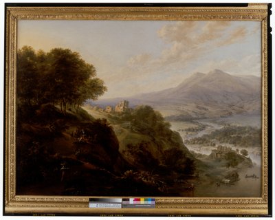 広い川の風景 作： Jan Griffier