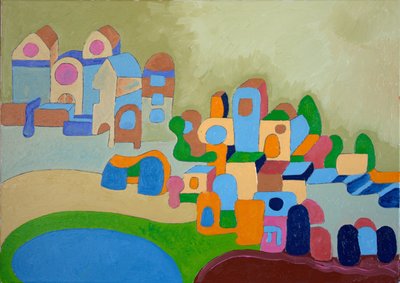 アーティストのコロニー、2010年（キャンバスに油彩） 作： Jan Groneberg
