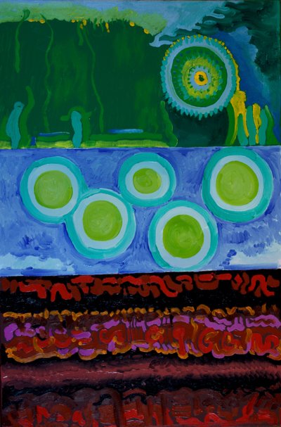 コード、2009年（キャンバスに油彩） 作： Jan Groneberg