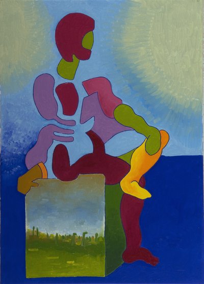辛抱強く待つ死、2008年（キャンバスに油彩） 作： Jan Groneberg